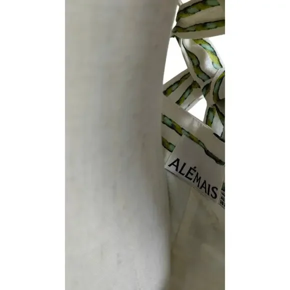 ALEMAIS + Sam Pauletto Sea printed linen mini dress US 2 - Picture 11 of 12